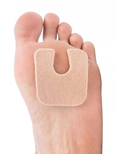 ZenToes ZenToes U-Shaped Felt Callus Pads | Protect Calluses from Rubbing on Shoes | Reduce Foot and Heel Pain | Pack of 24 1/8” Self-Stick Pedi Cushions