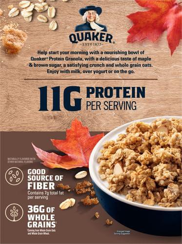 Quaker Quaker Protein Granola, Maple Brown Sugar, 18oz