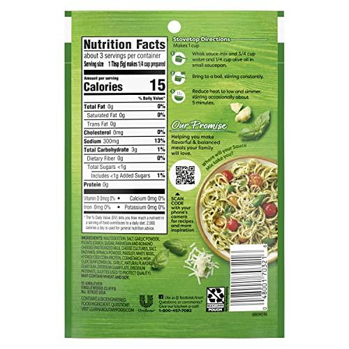 Knorr Knorr Sauce Mix Pesto Pasta Sauce For Simple Meals and Sides No Artificial Flavors, No Added MSG 0.5 oz