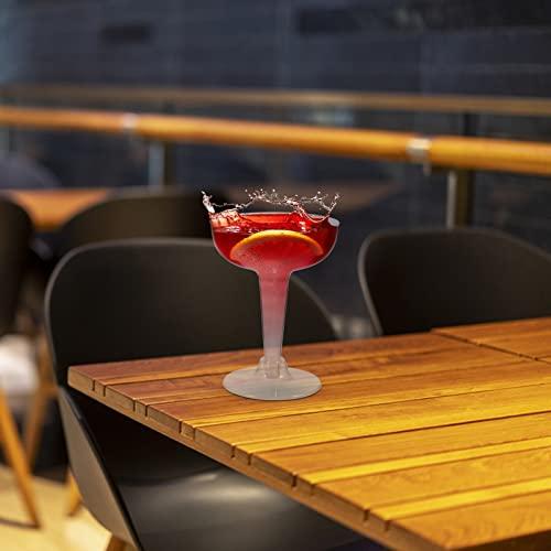 Toddmomy Toddmomy 20pcs Plastic Wine Glass Clear Cocktail Cup Margarita Glasses Cinco De Mayo Party Decorations Parfait Cup Drinking Cup Wine Tasting Cup Wine Cup Delicate Ice Cream Cup