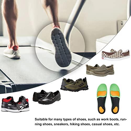 DONQE Arch Support Insoles (220+lbs) Plantar Fasciitis relief Insoles for Flat Feet, Work Boot Insoles, Memory Foam Shoe Inserts for Running and Hiking, Gel Orthotic Insoles for Men & Women