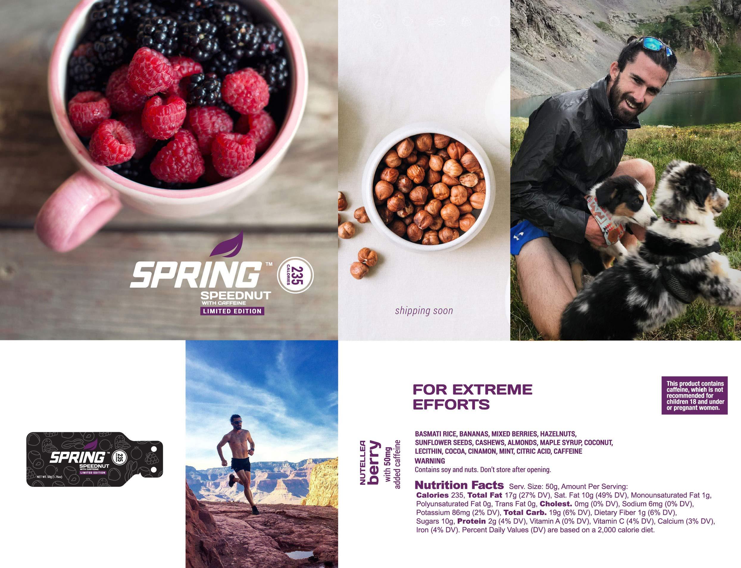 Spring Sports Nutrition Spring Energy- Speednut with Caffeine (50 mg) Vegan 235kcal -20 Ct - Sports Nutrition