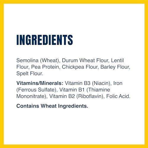 Barilla BARILLA Protein+ (Plus) Penne Pasta, 14.5 Ounce (Pack of 8) - plant based pasta - Made from Lentils, Chickpeas & Peas - Non-GMO, Kosher Certified and Vegan