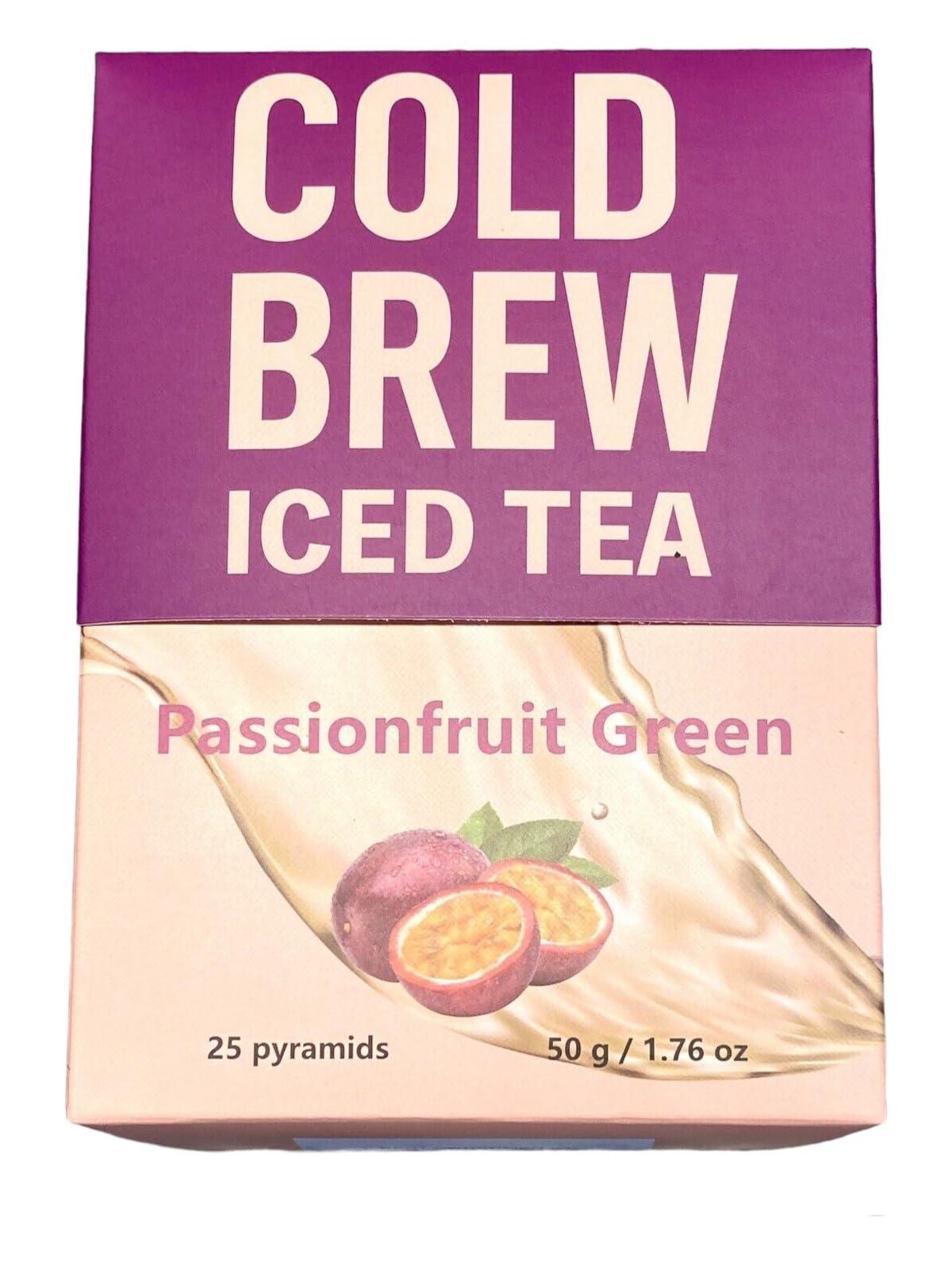 Graham Co. Ltd. Generic Iced Tea Cold Brew PASSIONFRUIT GREEN w/Matcha 25 Pyramids by Harmony Organic