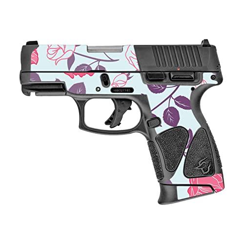MIGHTY SKINS MightySkins Skin Compatible with Taurus G3C 9mm Luger - Vintage Floral | Protective, Durable, and Unique Vinyl Decal wrap Cover | Easy to Apply, Remove, and Change Styles | Made in The USA