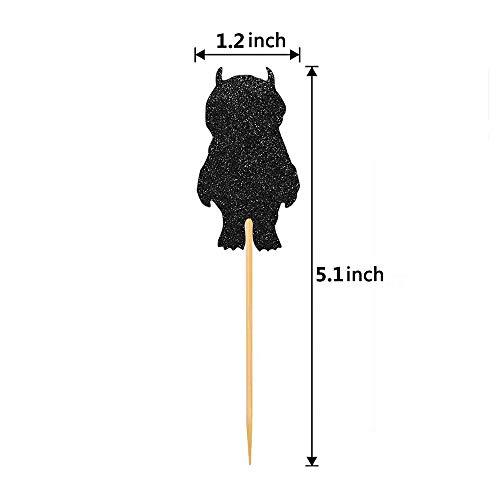 Finduat Finduat 36 Pack Where The Wild Things are Inspired Cupcake Toppers Kids Birthday Party Supplies Decorations And Cupcake Party