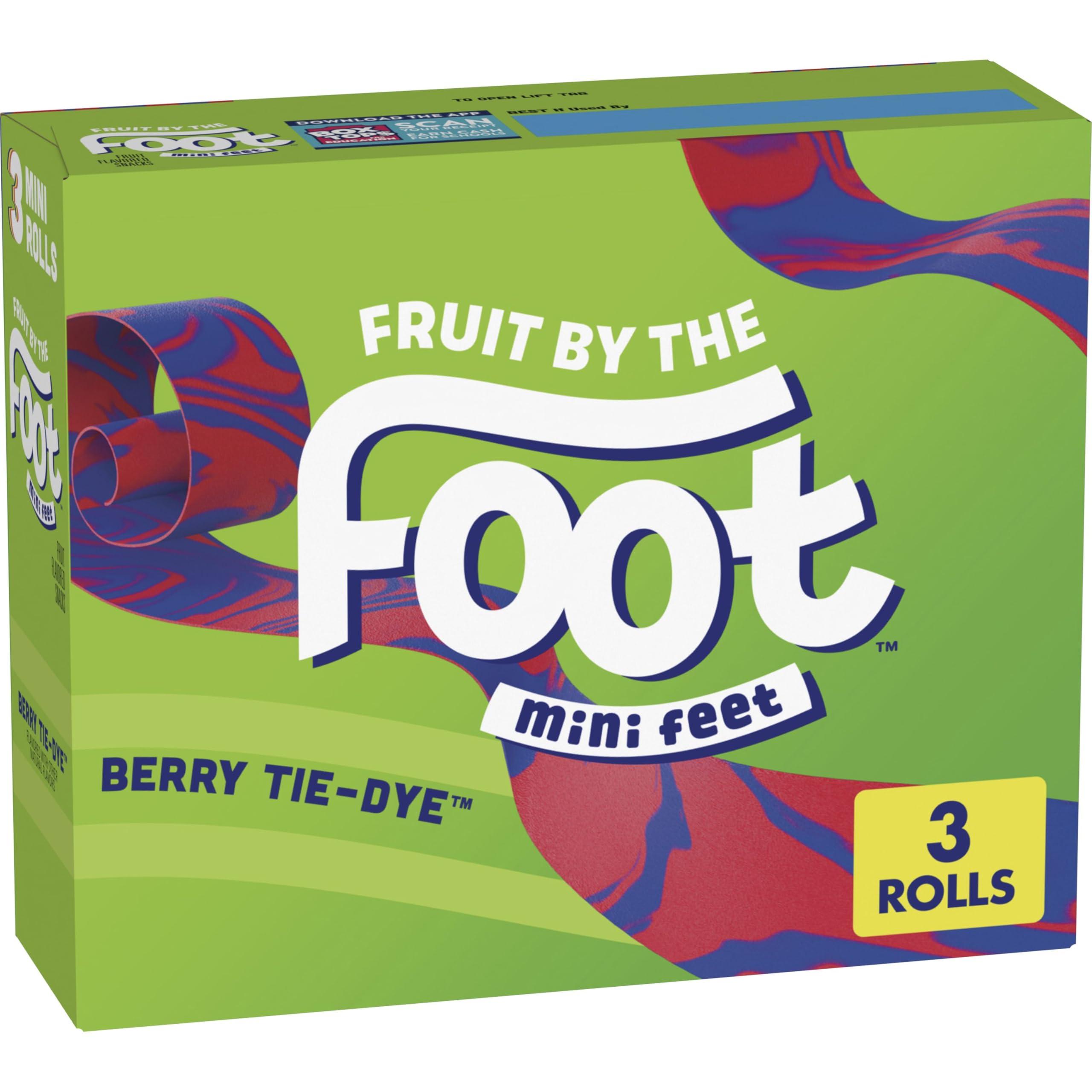 Betty Crocker Fruit by the Foot Berry Tie Dye Mini Snacks 3 Count