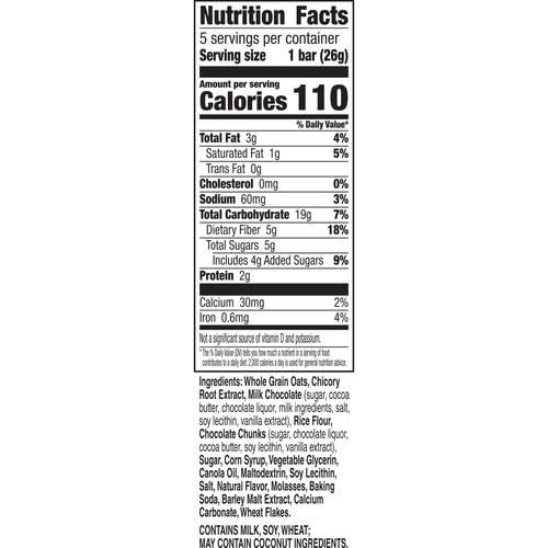 Nature Valley Nature Valley Lunch Box Chewy Granola Bars, Double Chocolate, Peanut Free, 5 Bars, 4.6 oz