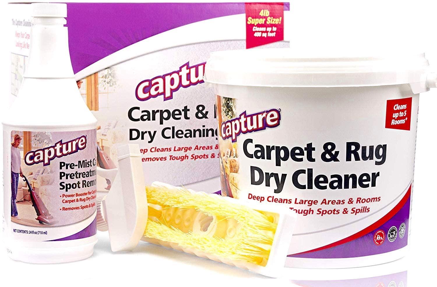 Capture Capture Carpet Total Care Kit 400 & Pre-Mist Soil Release for Carpet Dry Cleaner, Carpet Cleaning Pre Spray (2 Pack) - Bundle
