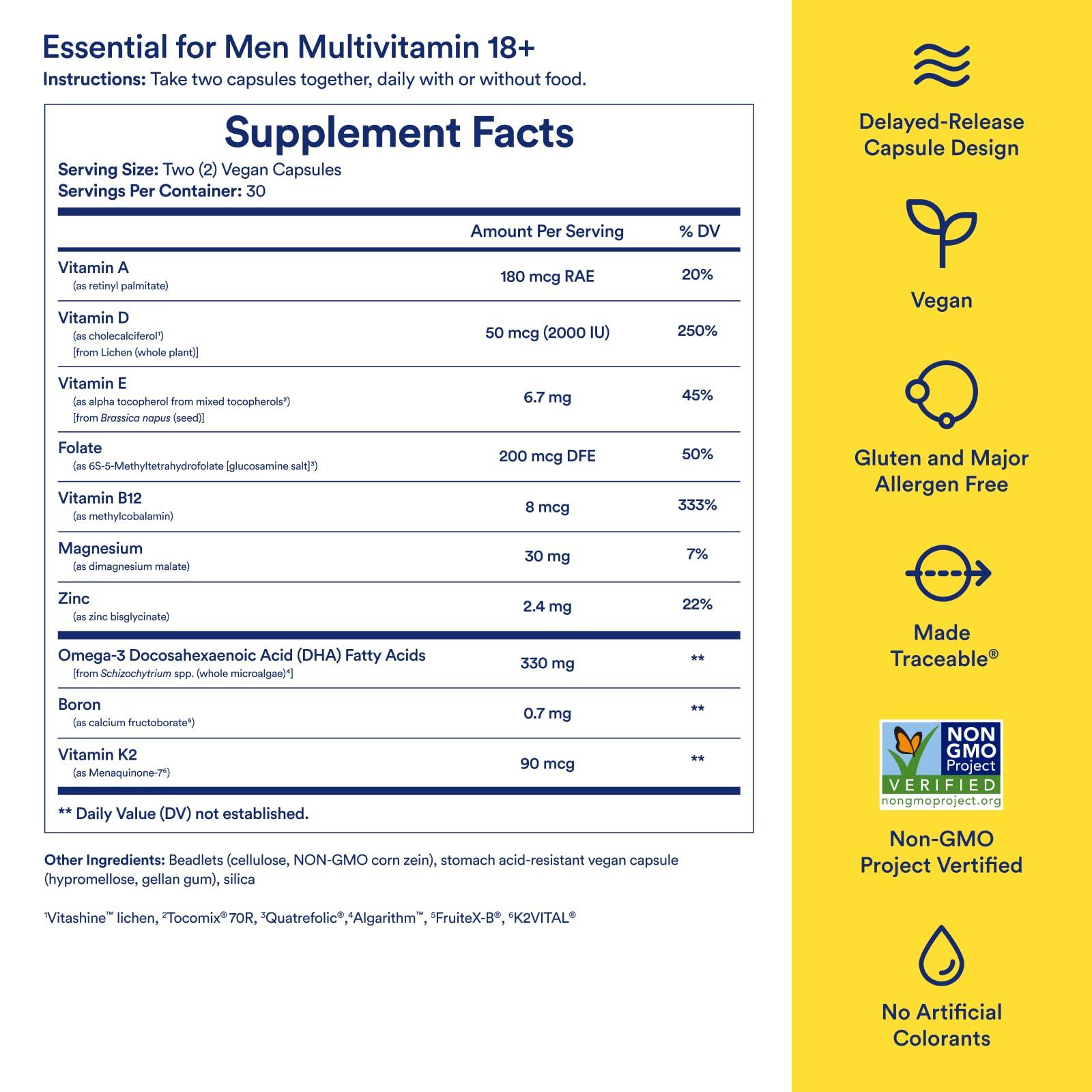 Ritual Ritual Multivitamin for Women & Men 18+ with Vegan Omega 3 DHA