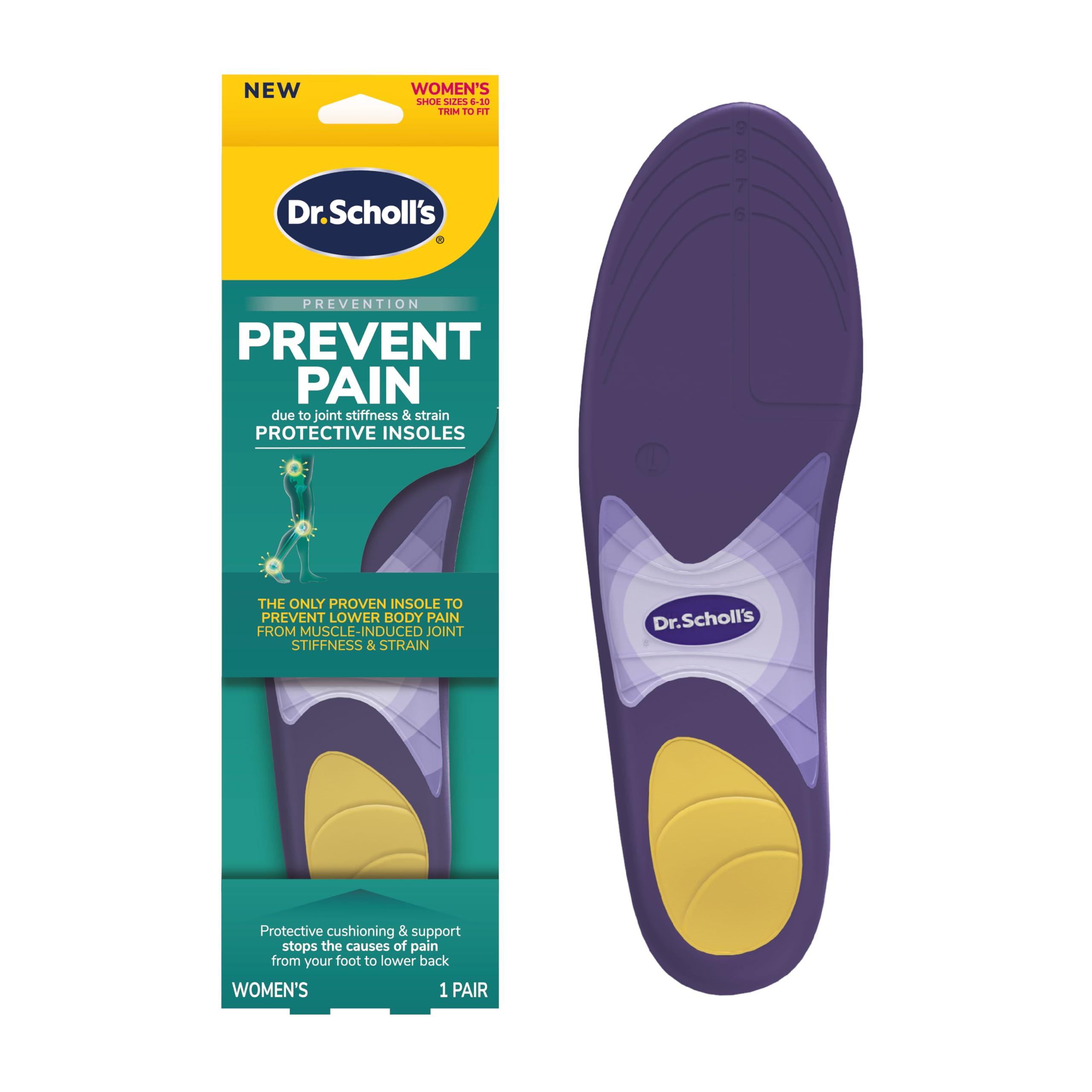Dr. Scholl\'s Dr. Scholl\'s Prevent Pain & Stability Support Insoles, Women\'s Size 6-10, 1 Pair Each, Lower Body & Foot Pain Relief