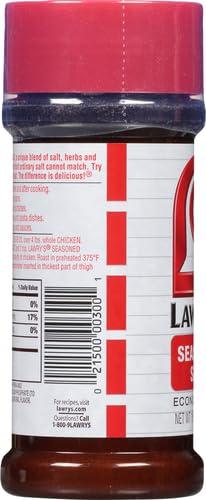 Lawry\'s Lawry\'s Casero Original Seasoned Salt Shaker, Economy Size, 16 oz, Red Color (Pack of 2)