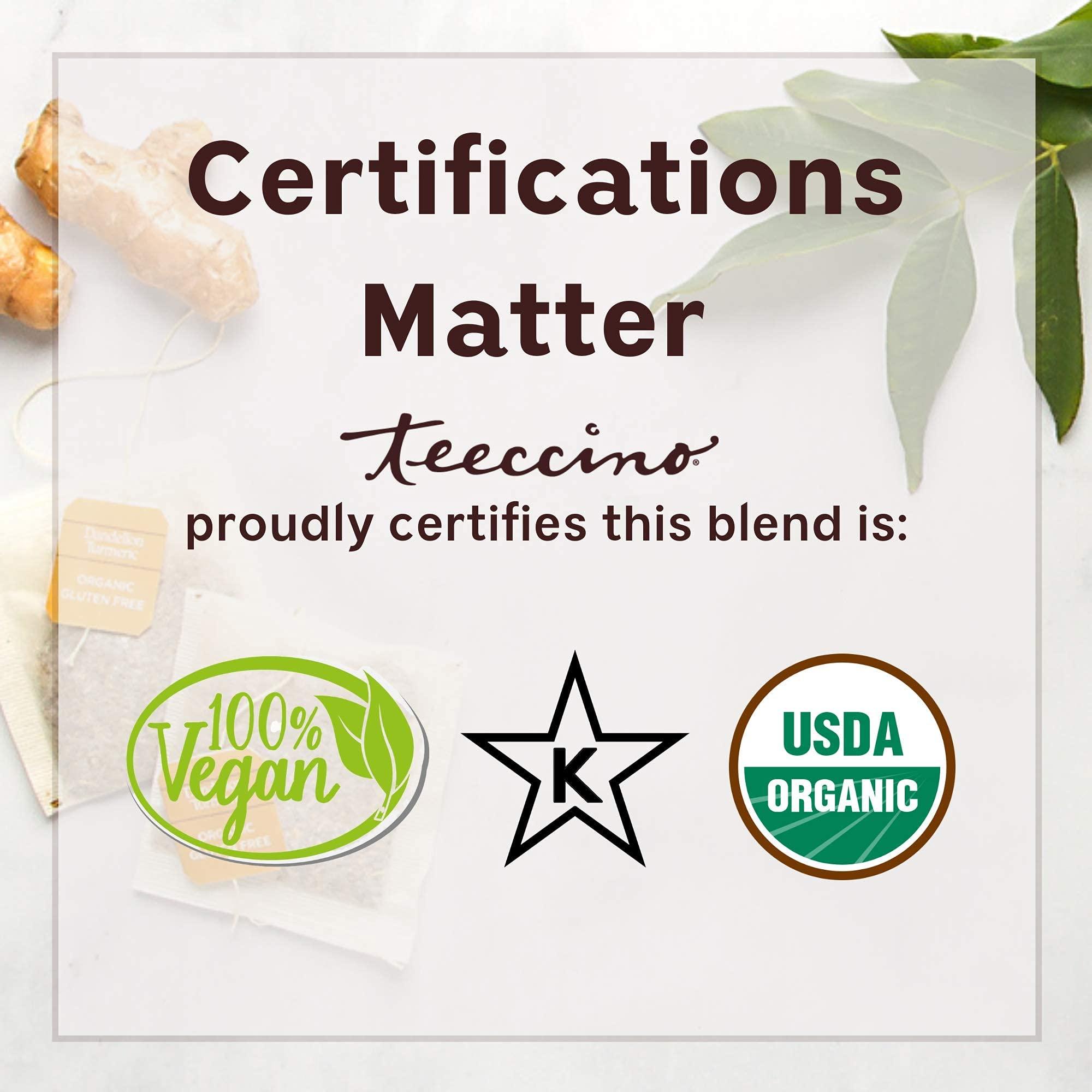 Teeccino Teeccino French Roast Chicory Coffee Alternative - Ground Herbal Coffee Thats Prebiotic, Caffeine-Free & Acid Free, Dark Roast, 1.1 Pound