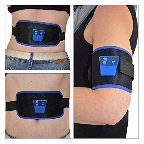 Sold In USA Lowest Price! 1PCS Electronic Body AB Gymnic Front Muscle Arm leg Waist Abdominal Massage Exercise Toning Belt Slim Fit