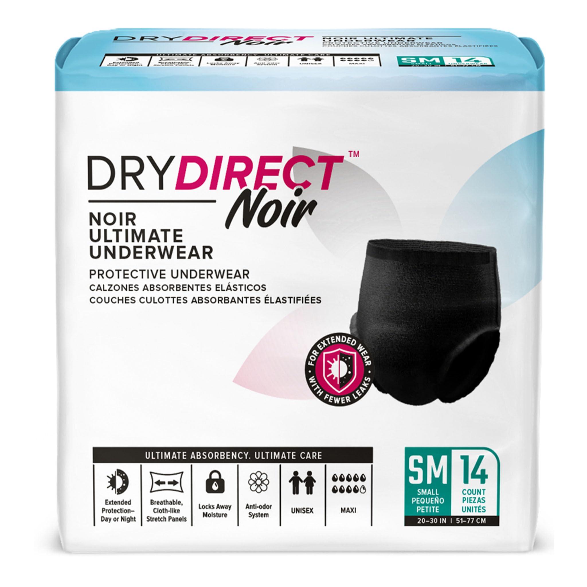 DRY DIRECT Dry Direct Noir Ultimate Protective Underwear (Small - Pack of 14) by Parentgiving