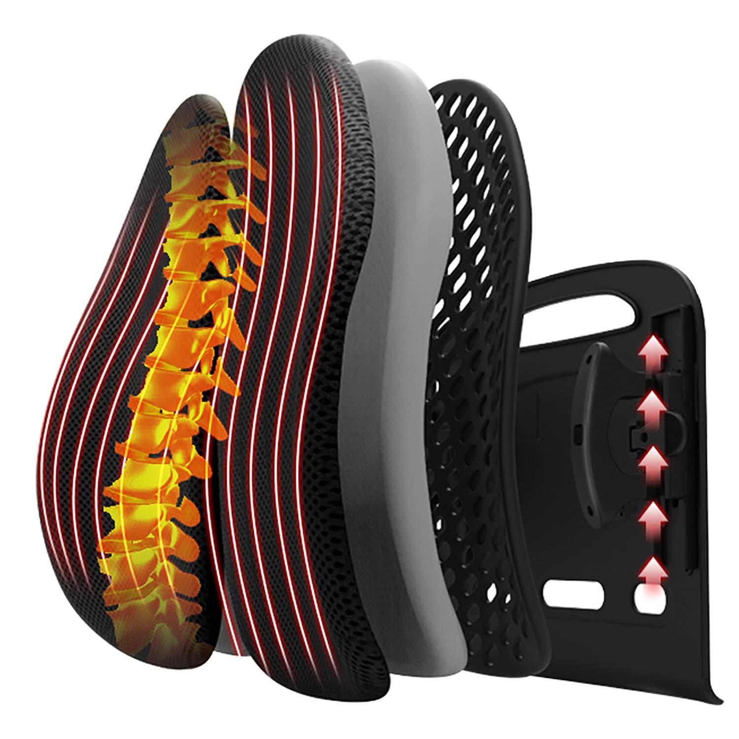 CHENGNAN CHENGNAN Breathable Lumbar Pillows Back Support Ergonomics Lumbar Cushion 40D Density Memory Cotton for Office,Car,G