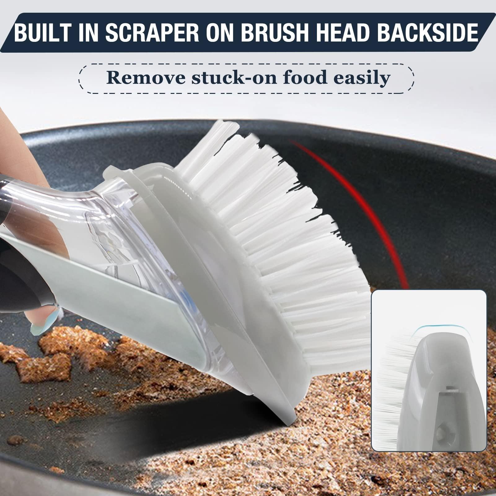 Shadowgallery 4 Pack Brush Refills for OXO Dish Brush(Grey)/(White)