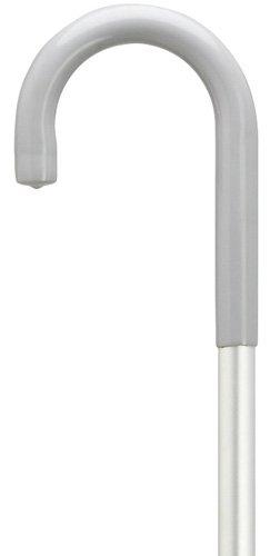 King Of Canes Walking Cane Lady's Crook Handle, 3/4" Diameter Aluminum Cane with Vinyl Grip, Non Adjustable, 36" Long w/Rubber tip.