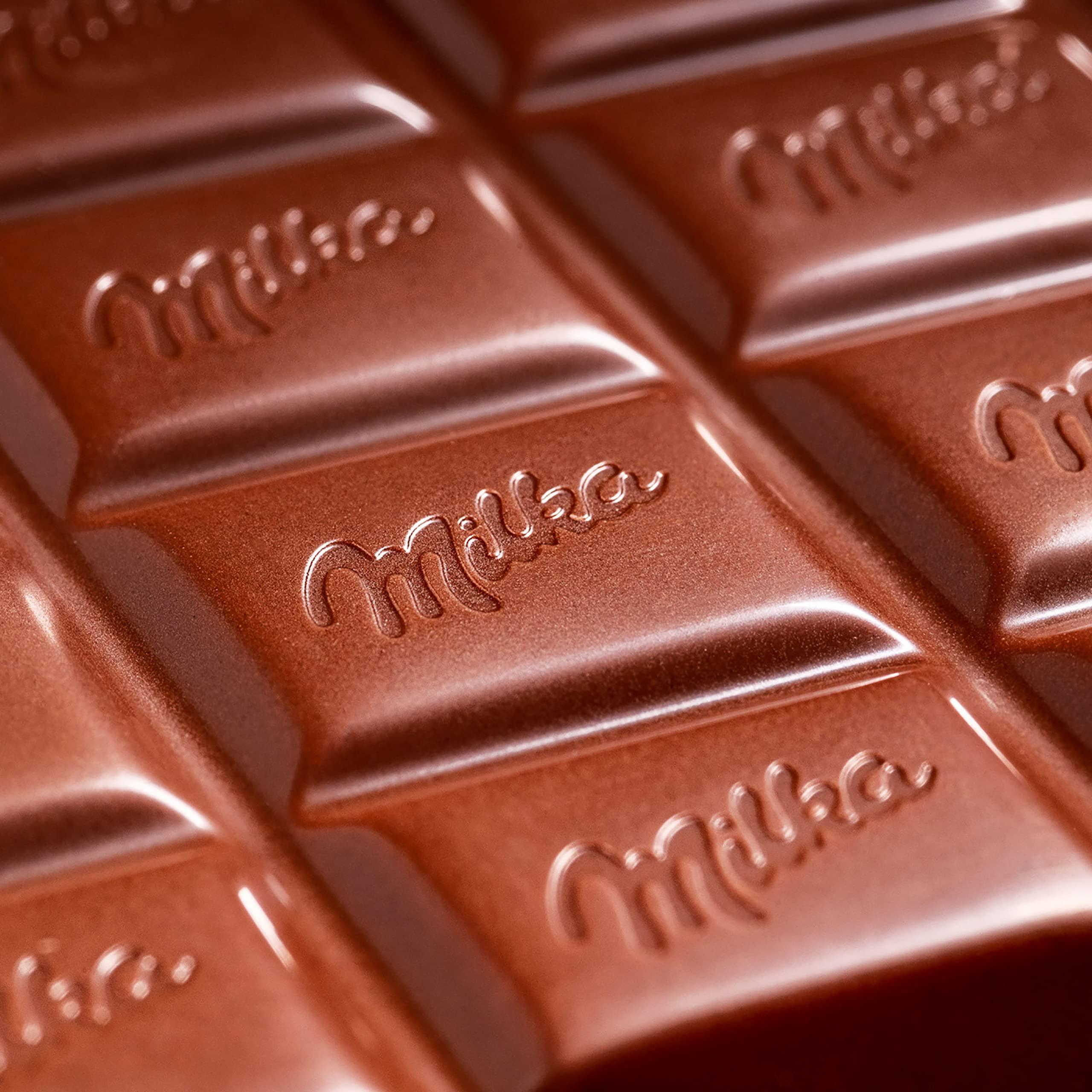 Milka Milka European Chocolate Bars Variety Pack, Alpine Milk Chocolate & Wholenut Hazelnut Chocolate, 10 - 3.52 oz Bars