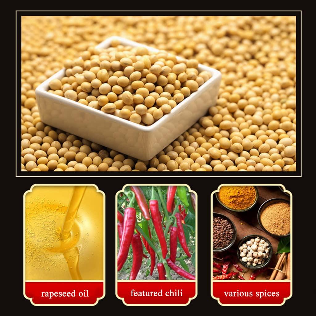 SXET SXET Femented Black Bean Sauce, Sichuan Douchi, Delicious Fermented Black Bean Paste, Black Bean Hot Chili Sauce for Condiment 9.8oz/280g ( pack of 1), 1.0 Ounce