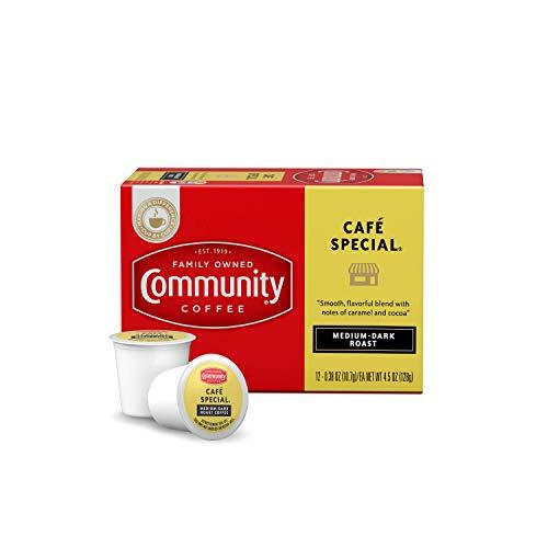 Community Coffee Community Coffee Café Special Medium Dark Roast Single Serve K-Cup Compatible Coffee Pods, Box of 36 Pods