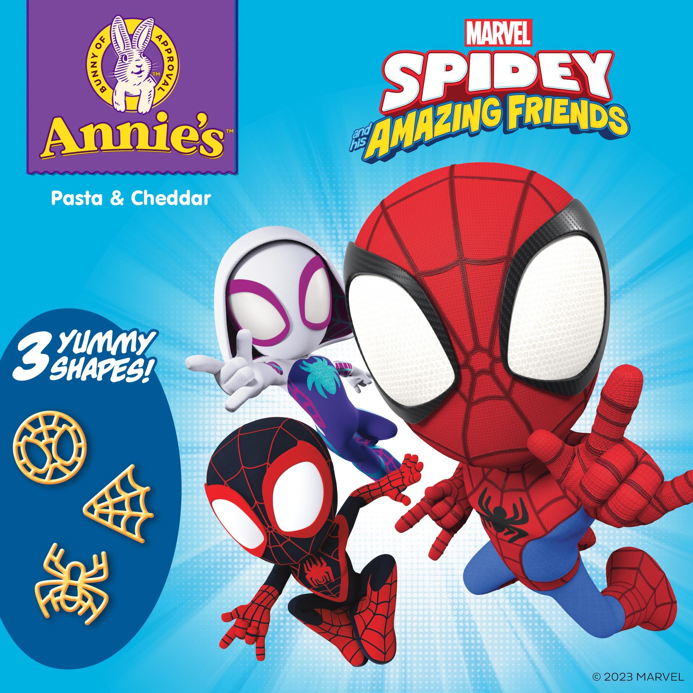 Annies Annie's Marvel Spidey and His Amazing Friends Macaroni and Cheese, Microwavable Pasta and Cheddar, 4 Cups, 7.48 oz