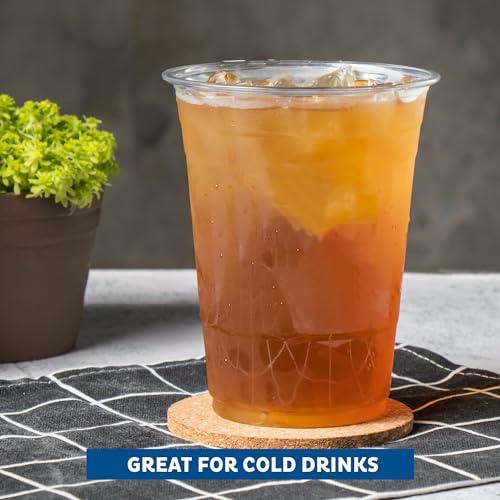 Freshware Freshware 12 oz Clear Disposable Plastic Cups, 100 Pack Clear Plastic Cups Tumblers, Heavy-duty Party Glasses, Disposable Cups for Thanksgiving, Halloween, Christmas Party