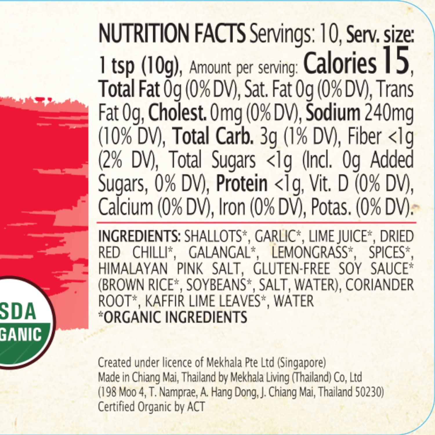 Mekhala Mekhala Organic Thai Red Curry Paste, 3.53 oz