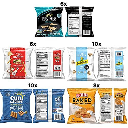 Frito Lay Frito Lay Ultimate Smart Care Package 2.0, Variety Assortment of Snacks (Pack of 40)