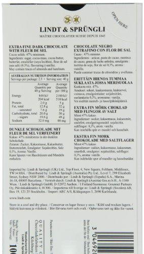 Lindt Original Lindt Excellence Dark with a Touch of Sea Salt Imported From The UK England