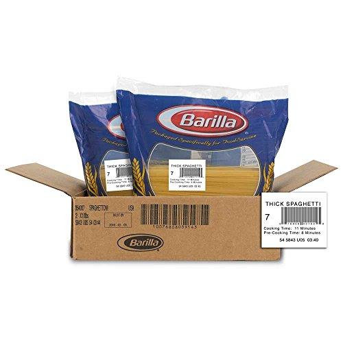 Barilla Thick Spaghetti Pasta,10 Pound -- 2 Case