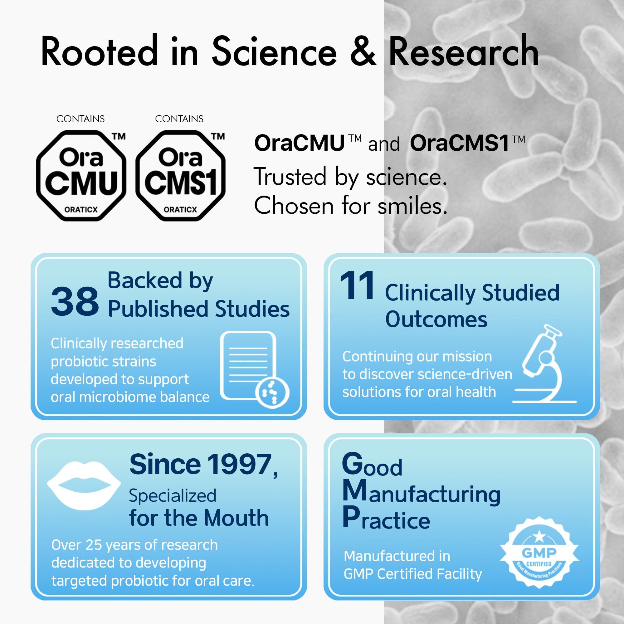 OraTicx OraTicx Kids Dental Probiotics for Anti-Cavity + Healthy Teeth and Gums, 8 Billion CFU Probiotics for Oral Health, Sugar Free Yogurt Flavor 1-Pack