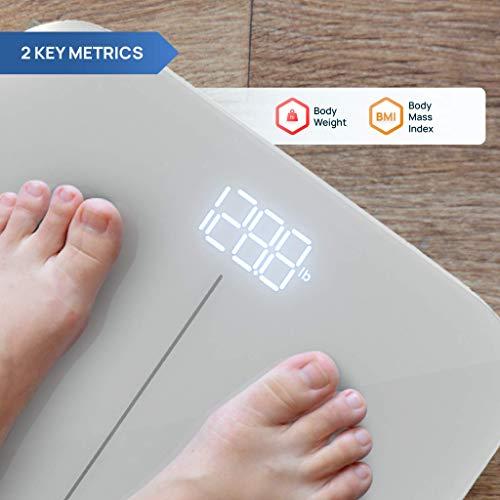 inevifit INEVIFIT Smart Premium Bathroom Scale, Highly Accurate Bluetooth Digital Bathroom Body Weight Scale, Precisely Measures Weight & BMI for Unlimited Users