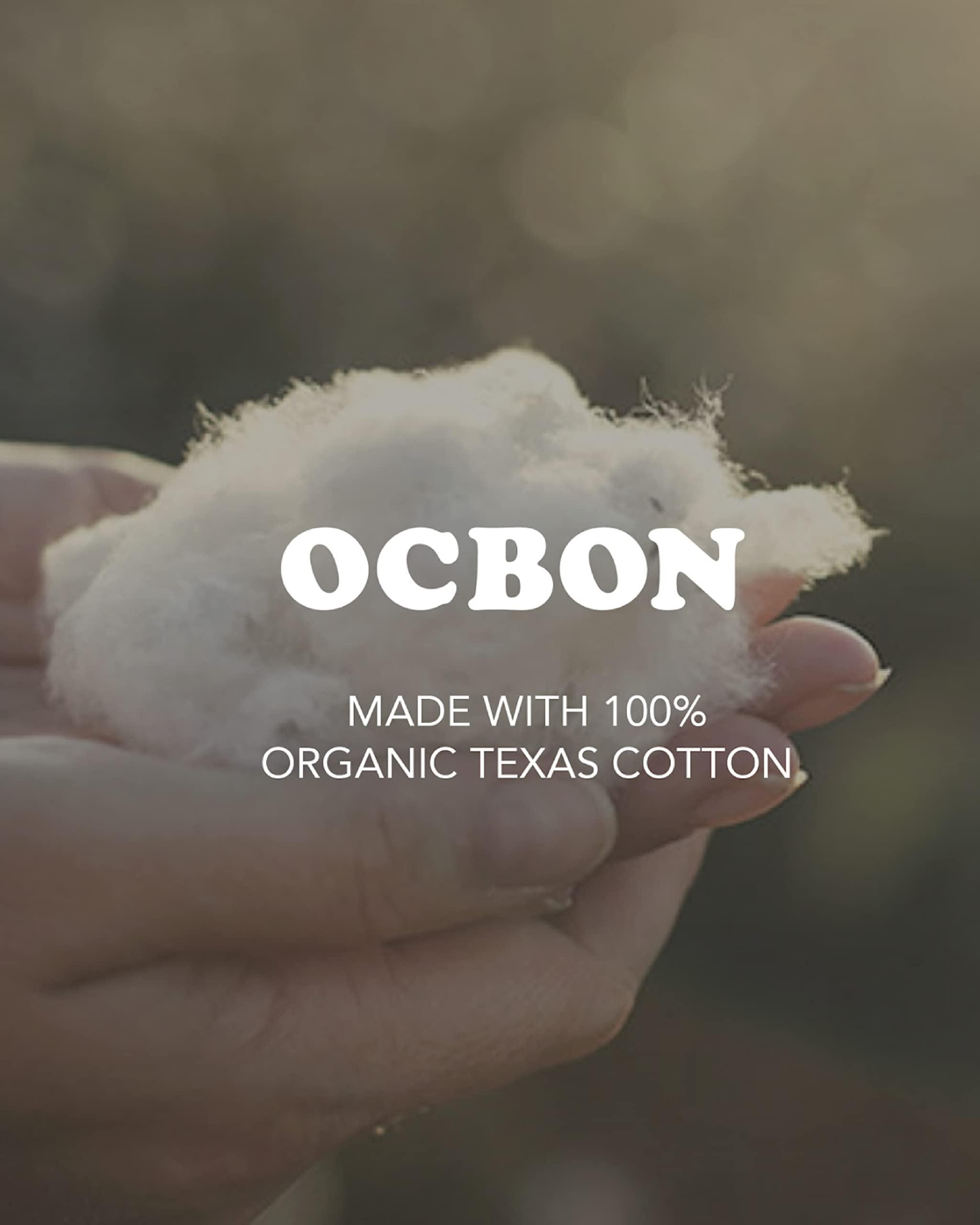 OCBON OCBON Ultra Thin Sanitary Pads Overnight - 100% Organic Texan Cotton Cover with Wings (35cm, 40 Counts)