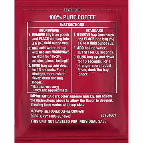 Folgers Folgers Coffee Singles Classic Roast Medium Roast Coffee, 19 Count (Pack of 12)