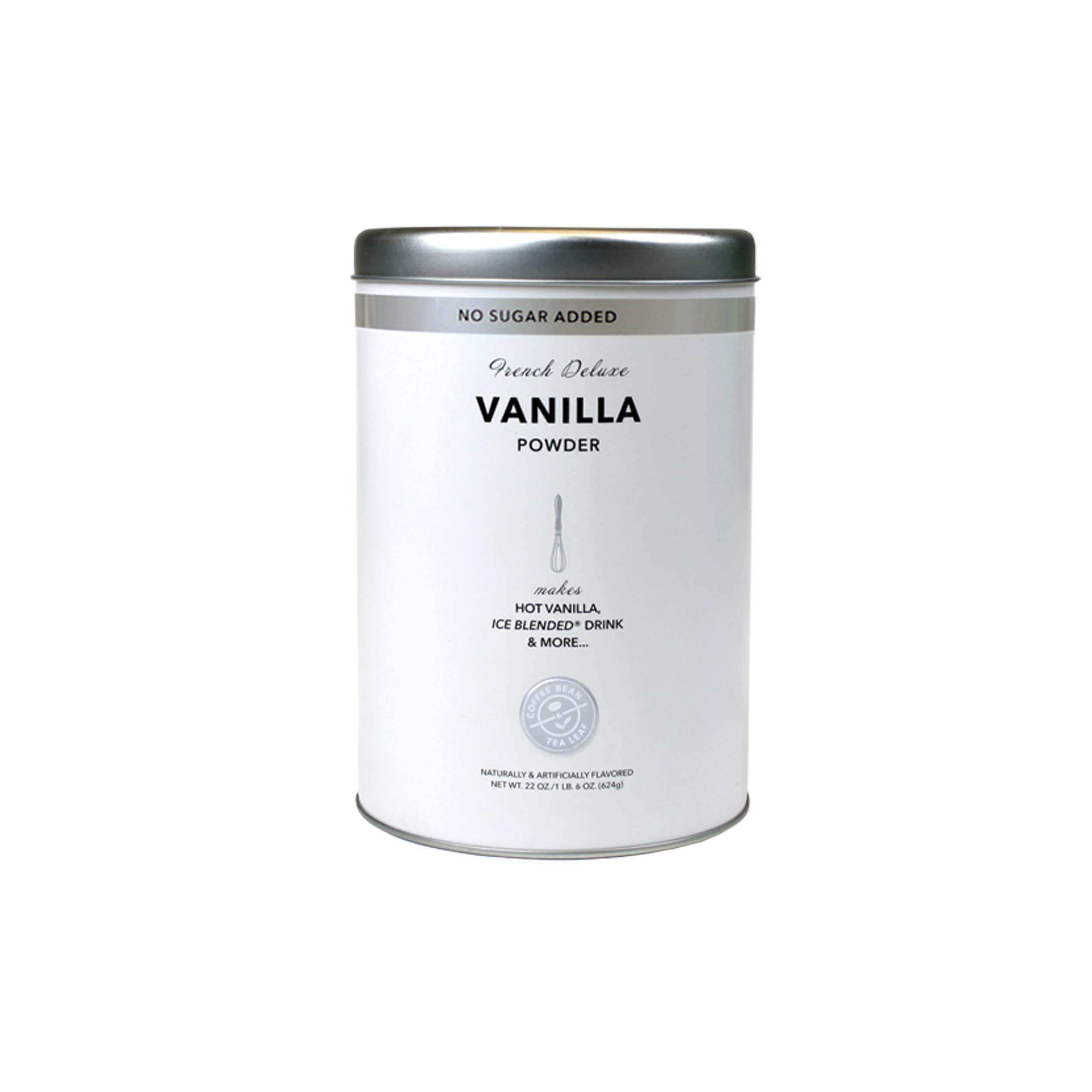 The Coffee Bean & Tea Leaf The Coffee Bean & Tea Leaf, French Vanilla (no sugar added) Powdered Creamer for Coffees, Lattes, Smoothies 22oz Tin