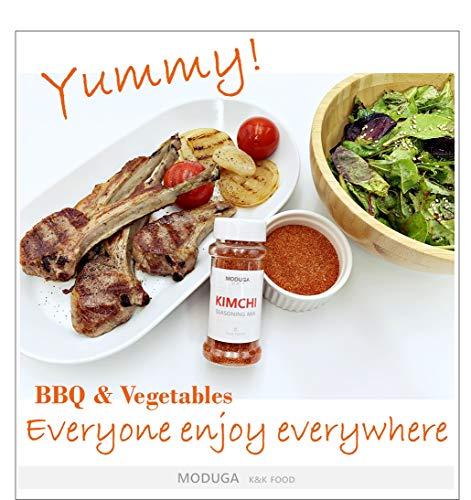 MODUGA MODUGA's Gourmet Korean Kimchi Seasoning(#1 Original, 1.76Oz (pack of 2)), Kimchi Seasoning Mix Powder, Kimchi Sauce, Rich taste & Healthy seasoning mix, yummy BBQ dry rub for vegetables and meats
