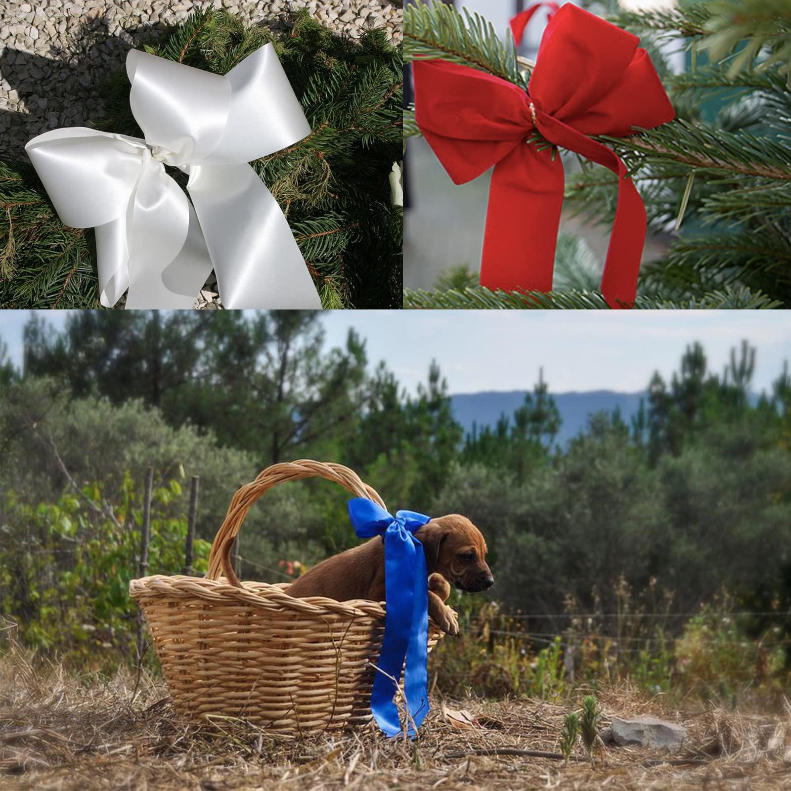 POPOYU Light Purple Wide Satin Ribbon for Gift Wrapping 1-1/2 inch,25Yards Continuous Ribbons Roll,Christmas Gift Ribbon Thick Solid Color Fabric Ribbon for Crafts,Wedding Car,Hair Bow Making,Wreath,Bouquet