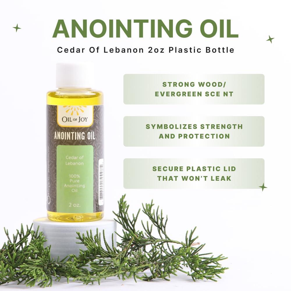 Swanson Christian Products Cedar of Lebanon Anointing Oil 2 Oz Christian Anointing Oil Represents Divine Strength and Protection Holy Anointing Oil by Oil of Joy