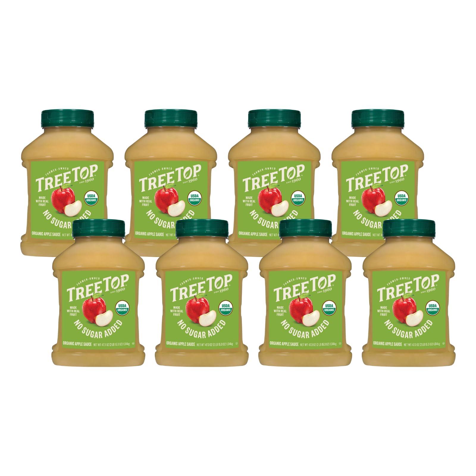 Tree Top Tree Top No Sugar Added Apple Sauce, 47.3 Oz (Pack of 8)