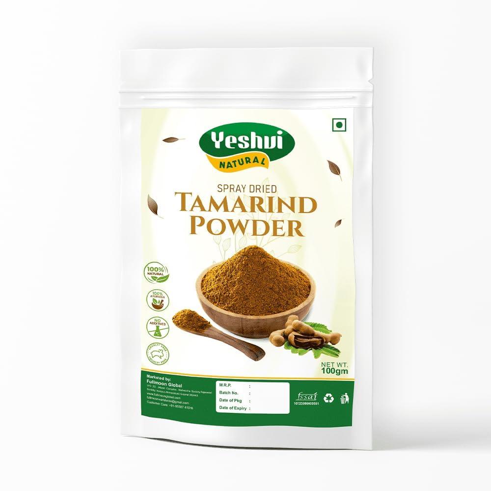 india Tamarind Powder Dried Pure and Tangy Natural Fruit Powder for Cooking, Seasoning, and Sauces, Adds a Zesty Twist to Recipes, Enhance Your Culinary Delights -100 gm