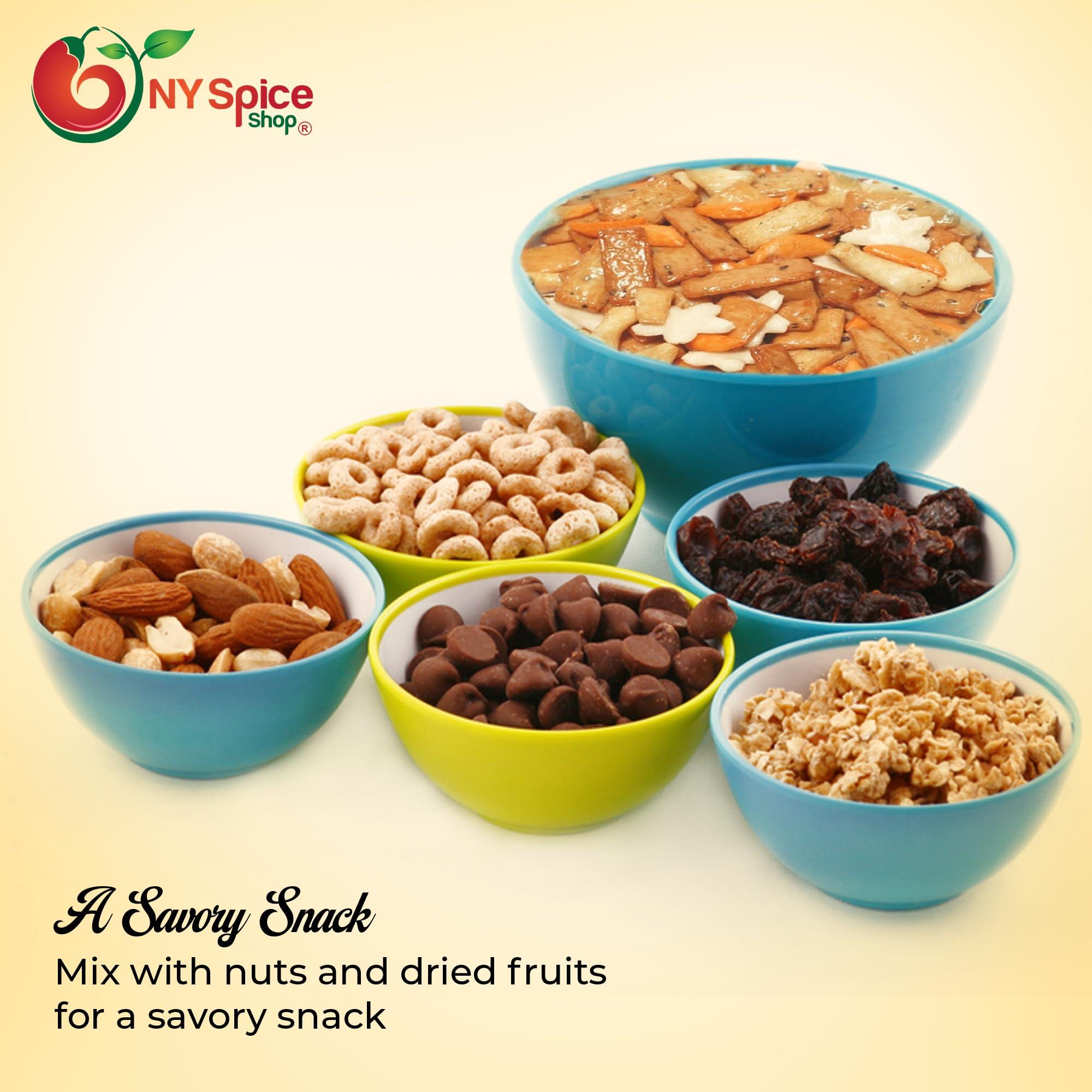 NY Spice Shop NY SPICE SHOP Oriental Rice Crackers 1 Pound (16 oz) Oriental Rice Cracker Mix Japanese Rice Crackers Oriental Snack Mix Party Rice Cracker