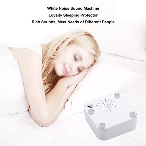 Luqeeg White Noise Sound Machine, Portable Lullaby Sound Machine Sleep Soother with Smart Timing, Volume Control, 9 Soothing Sounds, Sleep Machine for Adults Babies Lullaby Travel Home