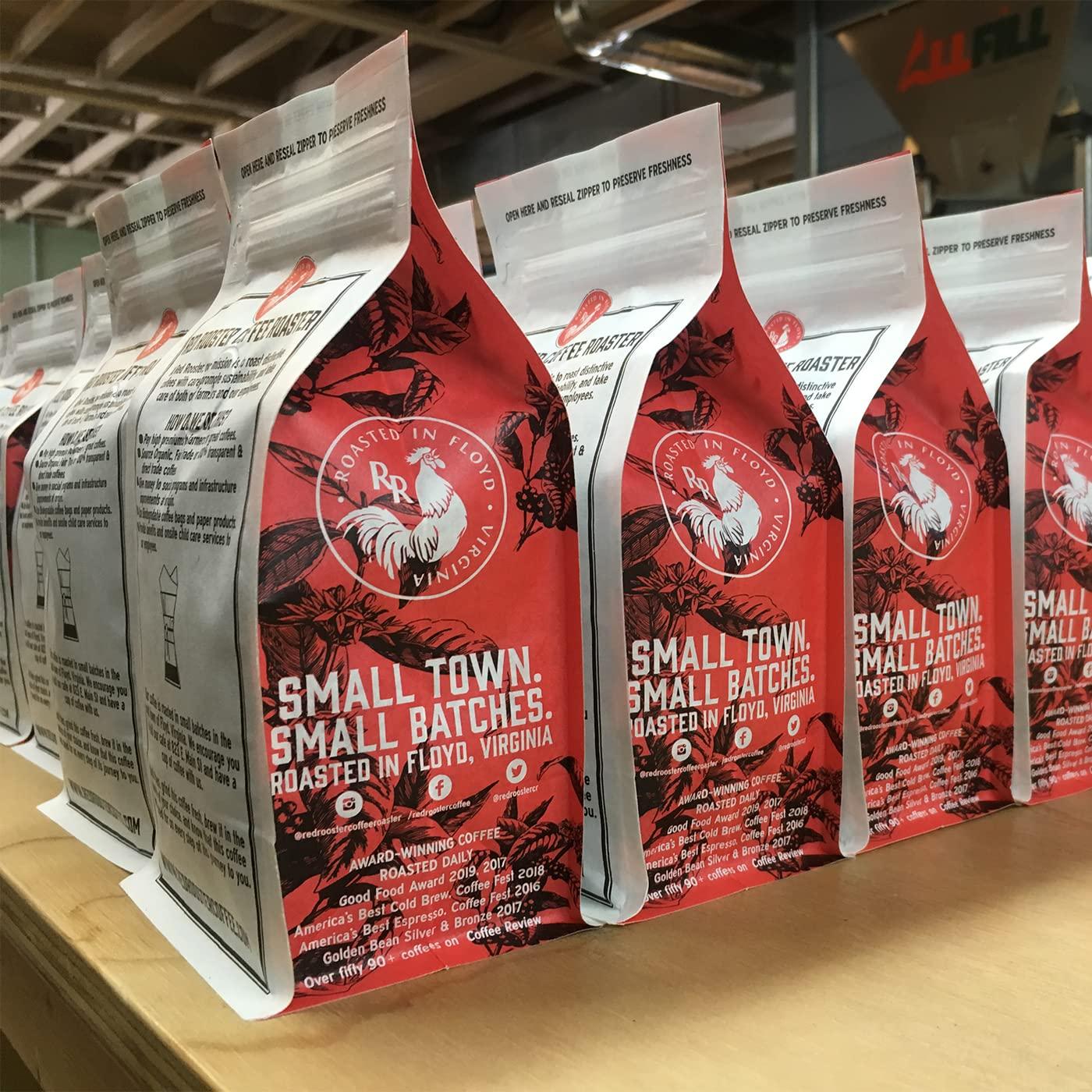 Red Rooster Coffee Roaster Red Rooster Coffee Organic Funky Chicken Blend - Sweet, Nutty Medium Roast Blend With Hints of Praline, Citrus and Dark Chocolate Torte - 12 oz. Whole Bean
