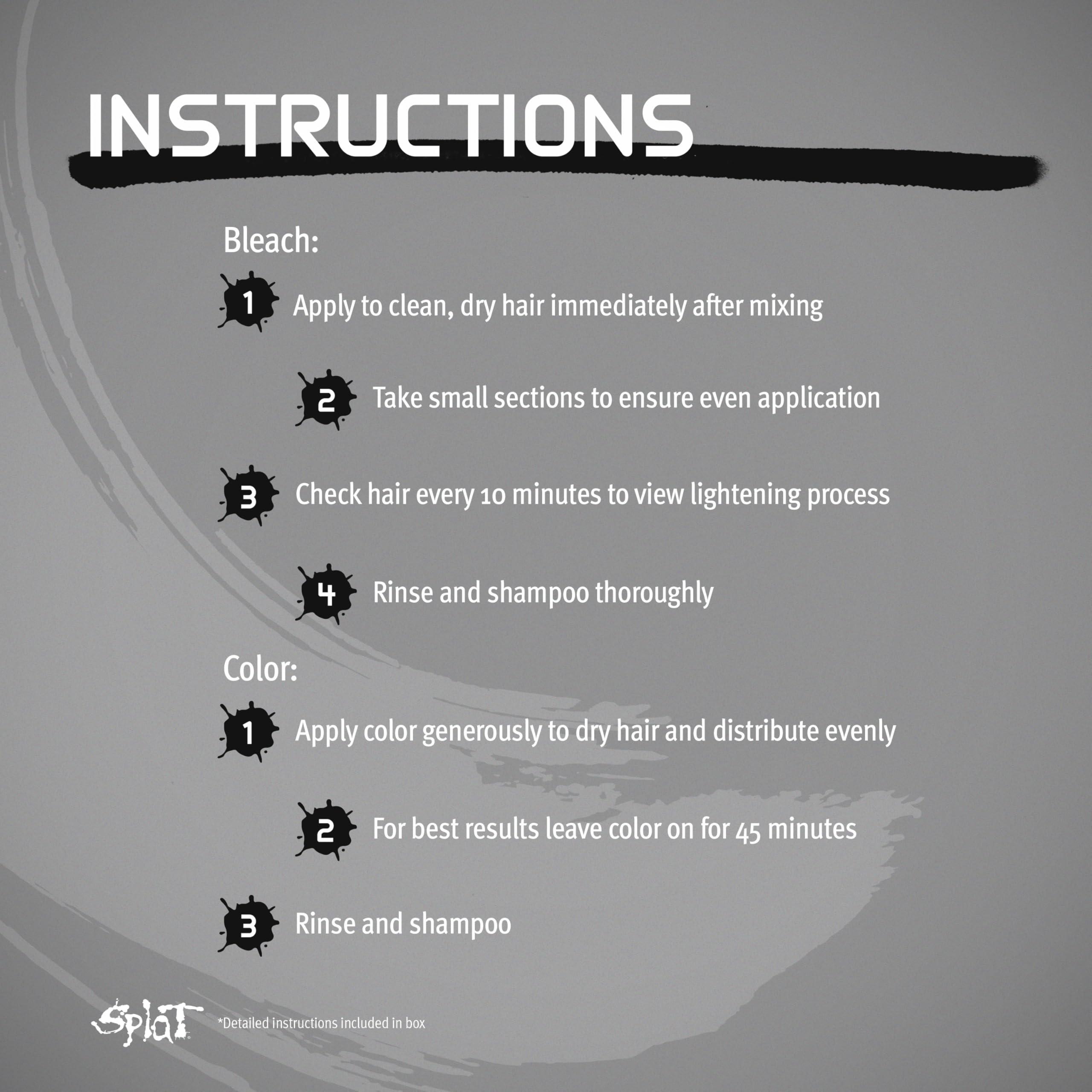 Splat Original Complete Kit with Bleach (Sinful Silver)