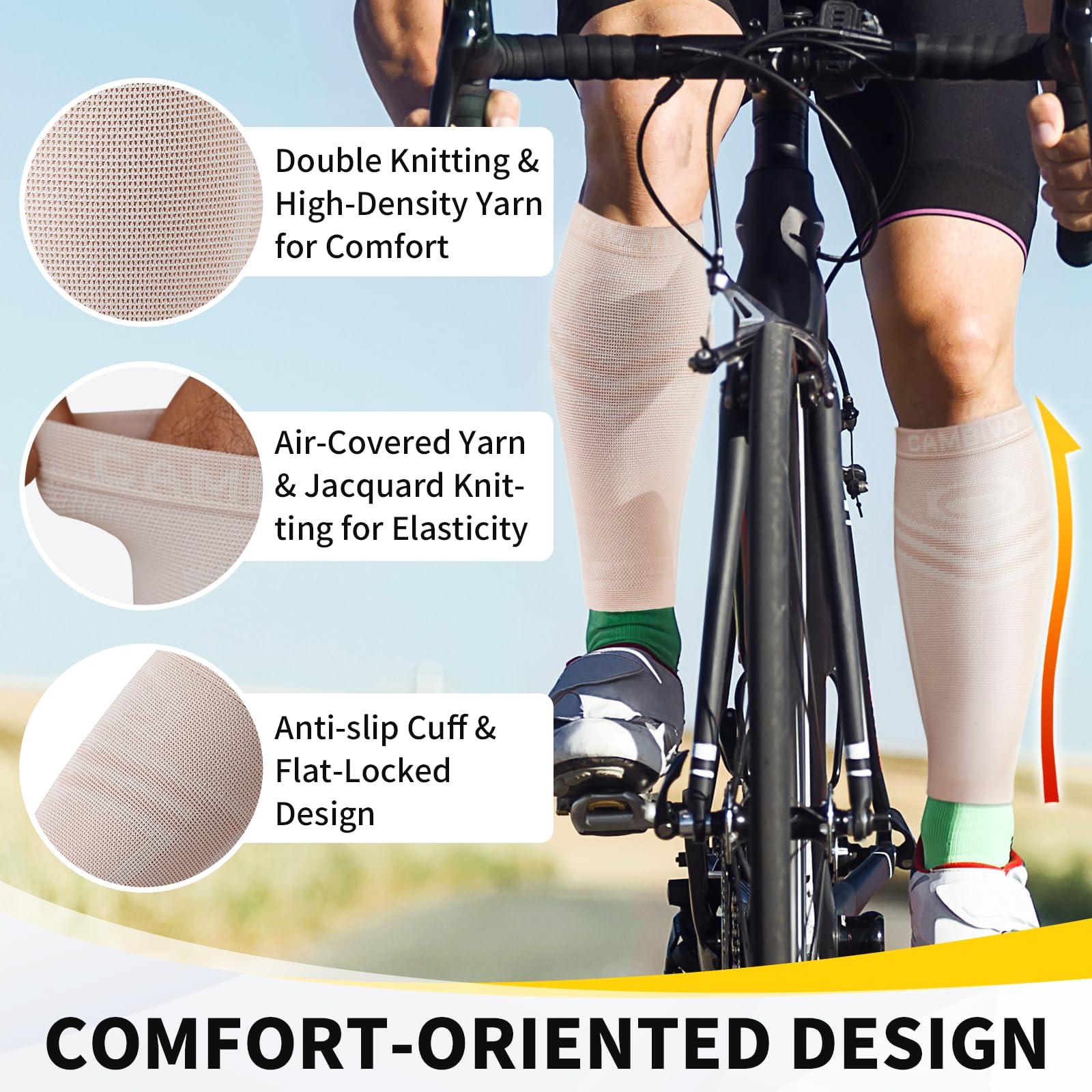 CAMBIVO CAMBIVO Calf Compression Sleeve Men & Women- Shin Splint Brace Support for Legs Pain Relief, Varicose Vein Treatment