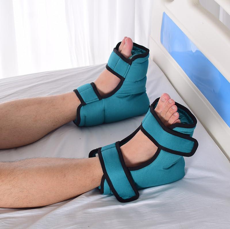 ExKaTe Heel Protector Cushion, 1 Pair Pressure-Relieving Heel Protector, Soft Washable Pressure Relieving Pillow Boot for Pressure Sores, Bed Sores, Injuries - Foot Pillow.