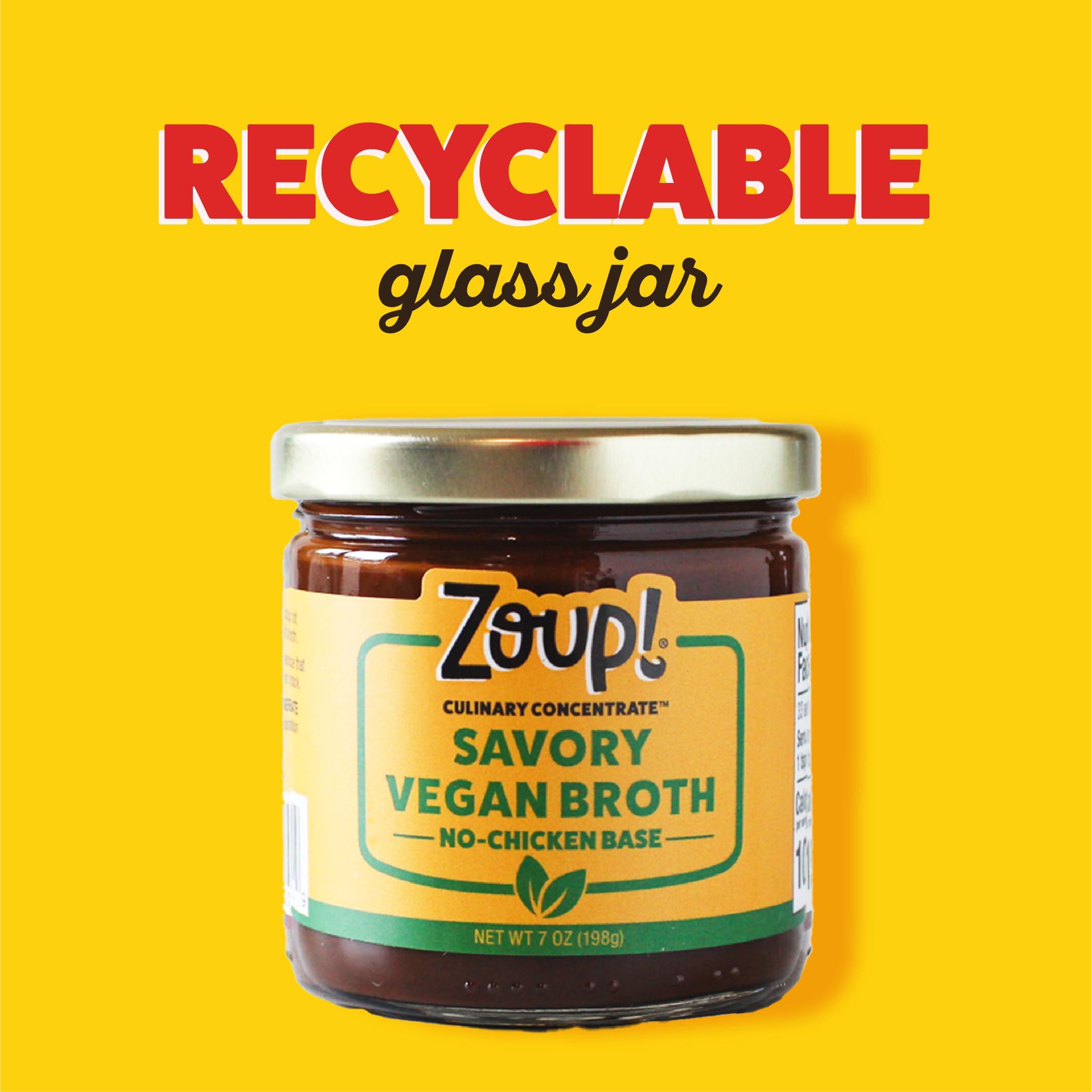 Zoup! Zoup! Good, Really Good Savory No-Chicken Vegan Broth Culinary Concentrate, 1 Pack, 8 Oz