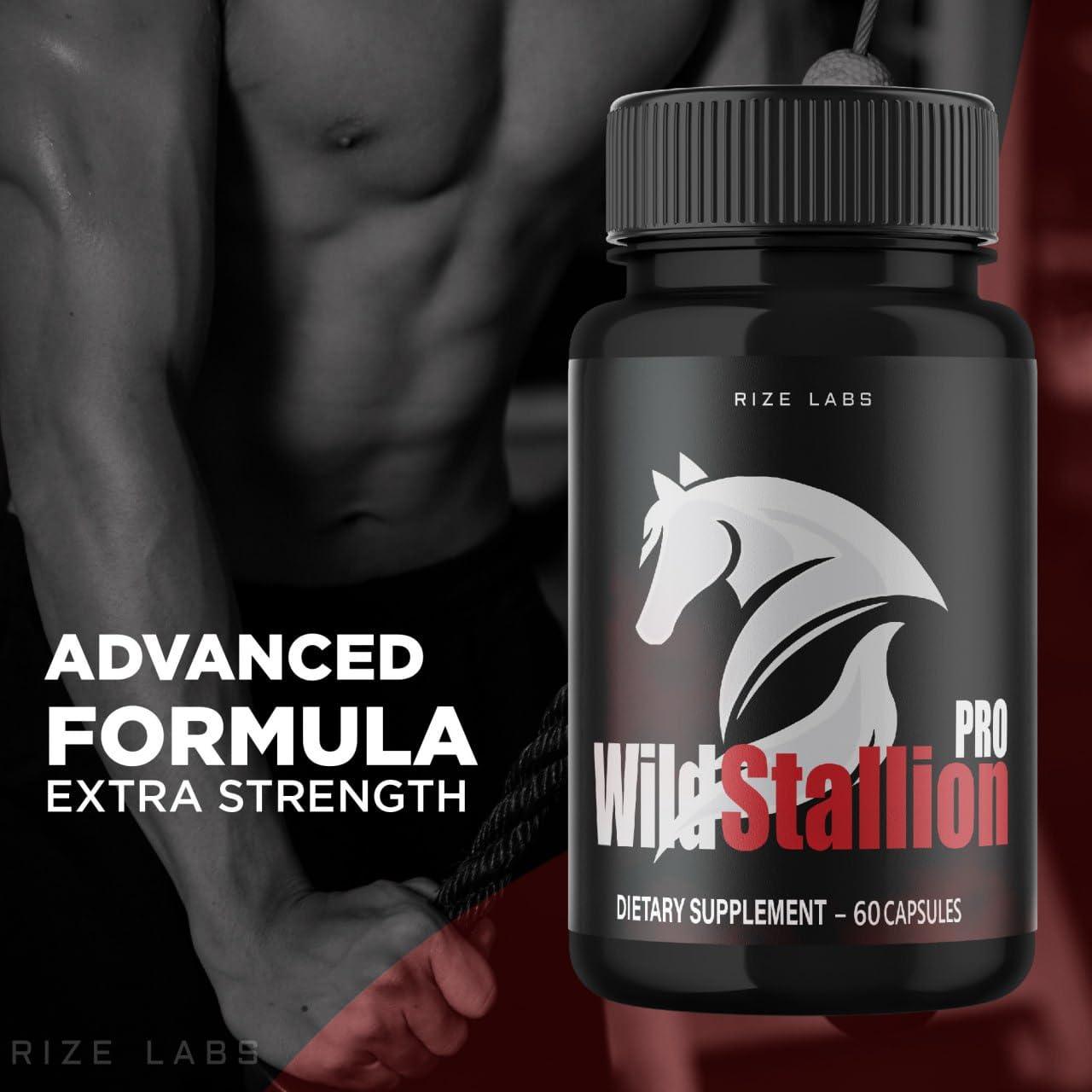 rize labs (3 Pack) Wild Stallion Pro Capsules, Wild Stallion Pro For Men, Wild Stallion Pro Performance Supplement Reviews, Wild Stallion Pro Male Support, Wild Stallion Pro All-Natural Pills (180 Capsules)