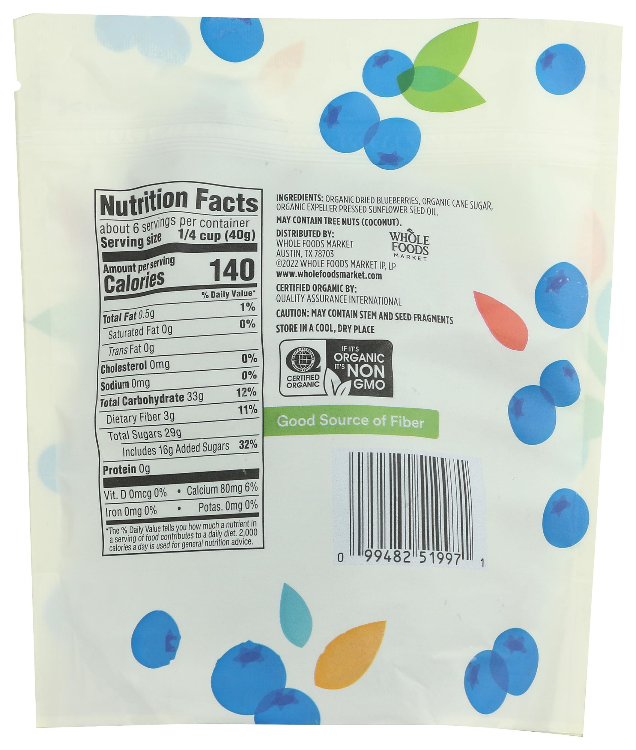 365 By Whole Foods Market 365 By Whole Foods Market, Blueberries Dried Sweetened Organic, 8 Ounce